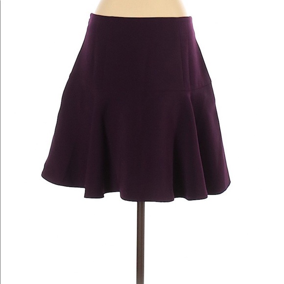 🌸2/$20 NWT Ann Taylor Loft purple a line skirt 4 - Picture 2 of 2